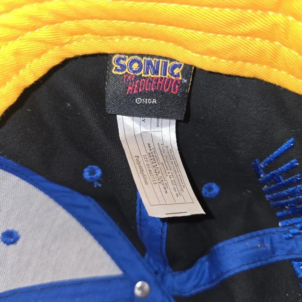 Sonic The Hedgehog Think Fast SEGA Pixel Snapback Cap Hat